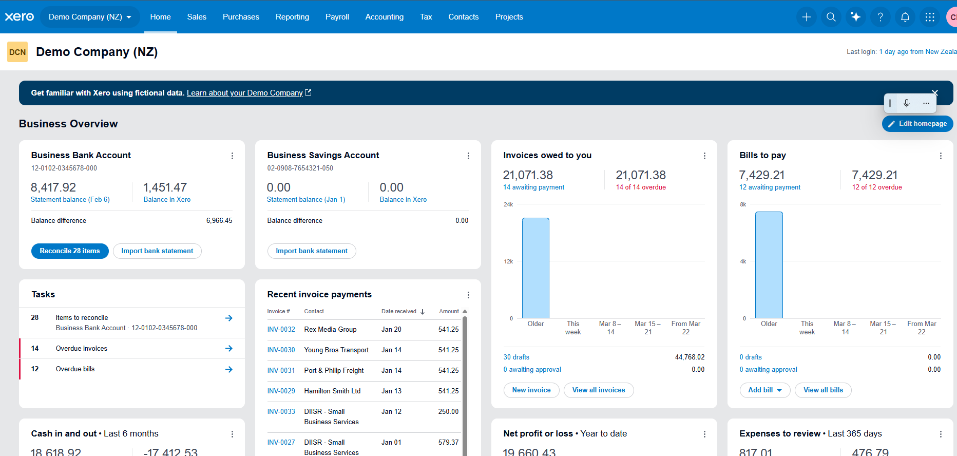 Xero integration on desktop
